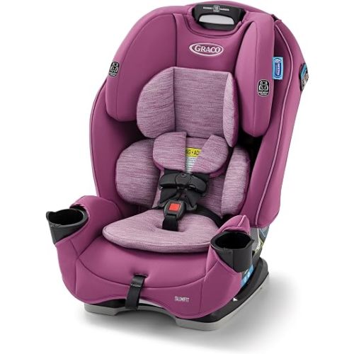 Graco® Slimfit 3-in-1 Convertible Car Seat, Space Saving Design, Forward & Rear-Facing, Highback Booster Option – Sydney