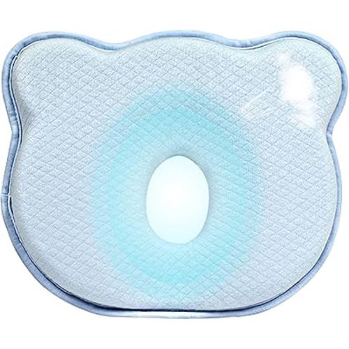 Portable Memory Foam Donut Soft and Cozy Pillow,Breathable Bedding Set Prevent Flat Head Pillow 10P9F