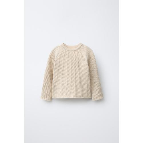 CABLE KNIT SWEATER - Sand / Marl | ZARA United States