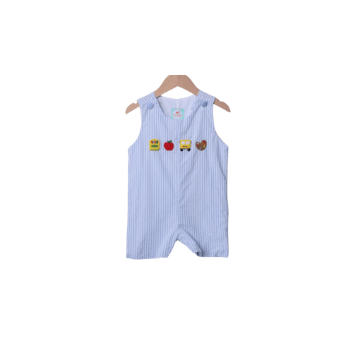 French Knot School Blue Pinstripe Jon Jon