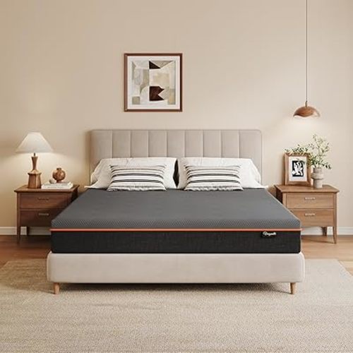 Vesgantti Twin XL Mattress, 6 Inch Gel Memory Foam Mattress Twin XL Size with Comfort Foam for Pressure Relief & Cool Sleep & Body Support, Made in USA, Medium Feel Bed in a Box, Grey