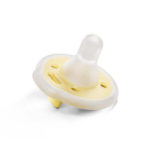 mōmi babypace® breast-like pacifier in multiple vibrant colors