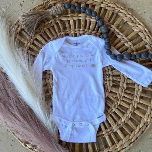 Folklore themed baby onesie