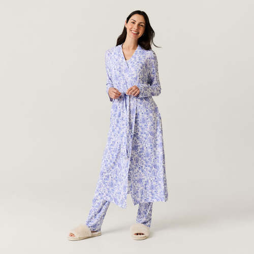 Princess Damask White Adult Luxe Robe | Briar