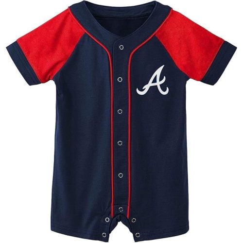 Outerstuff MLB Unisex-Baby Newborn & Infants 0-24 Months Little Slugger Creeper Bodysuit Romper