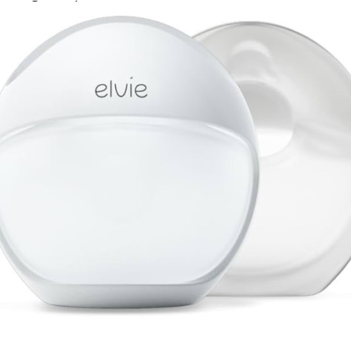 Elvie Curve - Manual Wearable Breast Pump - Hands-Free, Kick-Proof, Portable Silicone Pump That Can Be Worn in-Bra for Gentle, Natural Milk Expression - Breast Feeding Essentials