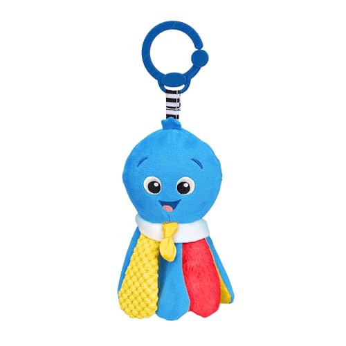 Baby Einstein Take Along Opus Octopus Soother, Portable Musical Sensory Toy with Stroller Clip, 20 Melodies and Calming Sounds for Newborn Baby, Plush Travel Toy 0-36 Months