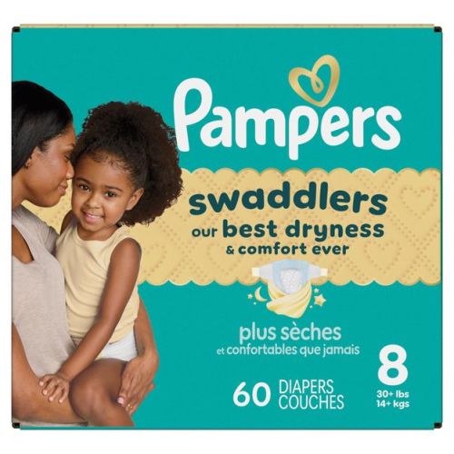 Pampers Swaddlers Sensitive Disposable Diapers - Size 8 - 60ct