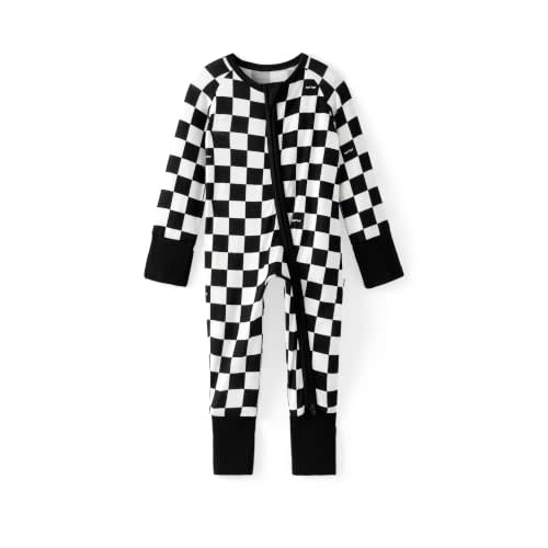 Little Sleepies Baby Pajamas, Viscose from Bamboo, Newborn Sleeper Baby PJs | 2-way zipper, boys & girls kids pajamas, family matching, tagless, eczema-friendly, fold-over cuffs, seasonless, Preemie-3T