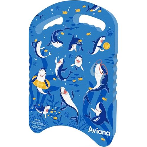Junior Kickboard Buoy for Youth Children & Toddlers Swimming Aid & Exercise Training Board for Kids to Learn to Swim with Kick Boards in Pool BPA Free Shark