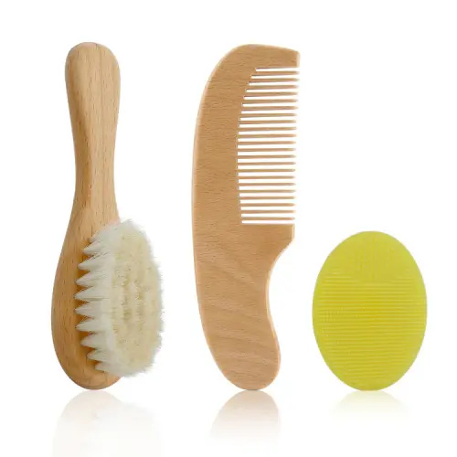 Wooden Baby Brush & Comb Set