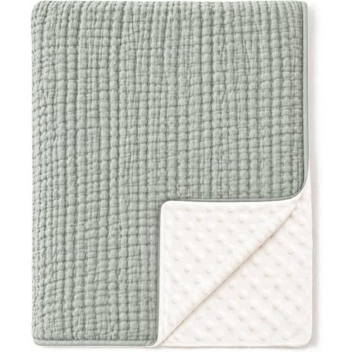 Konssy Soft Muslin Baby Blanket for Unisex Boys & Girls, 30 x 40 Inch