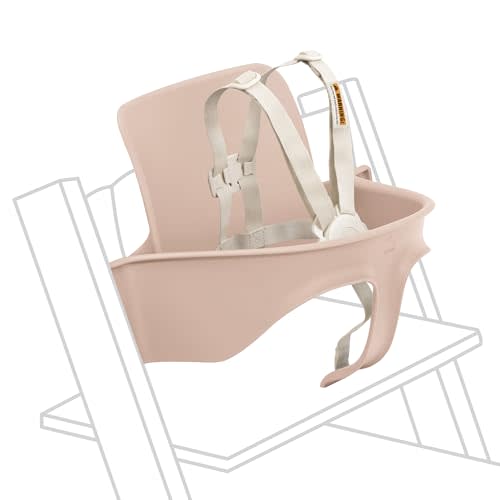 Stokke Tripp Trapp Baby Set 2, Serene Pink - Ages 6-36 Months - Convert The Tripp Trapp Chair into a Comfortable High Chair - Includes Stokke Harness 2