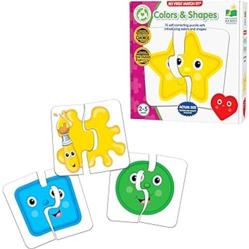 The Learning Journey: My First Match It - Colors and Shapes- 15 Piece Self-Correcting Matching Puzzles - First Learning Toys for Toddlers 2-5 - Award Winning Toys