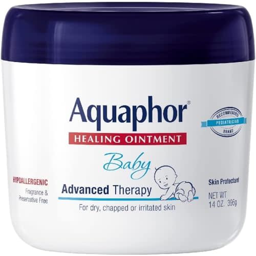 Aquaphor Baby Healing Ointment Advanced Therapy 14 Ounce Jar (414ml) (2 Pack)