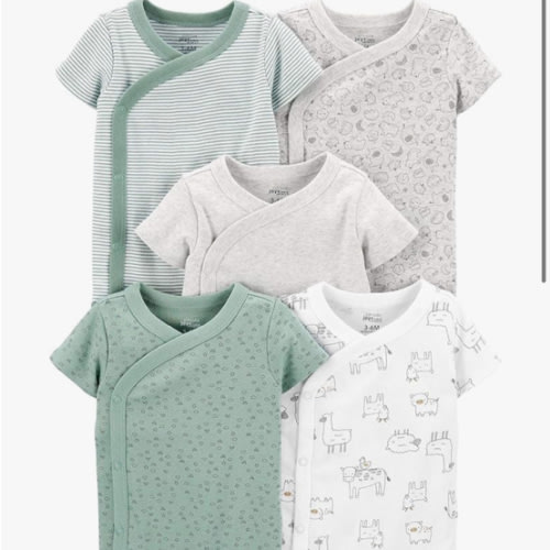 Simple Joys by Carter's unisex-baby 5-pack Side Snap Short-sleeve Bodysuit