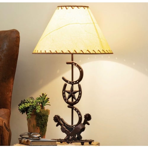 Horseshoe Star Table Lamp