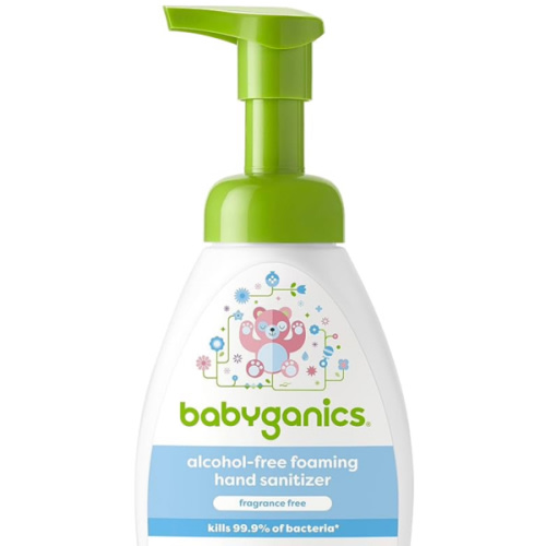 Babyganics Alcohol-Free Foaming Hand Sanitizer, Pump Bottle, Fragrance Free, 8.45 oz, Packaging May Vary