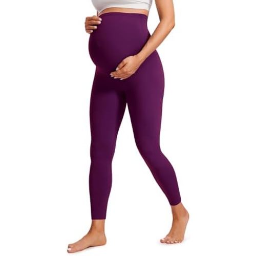 CRZ YOGA Butterluxe Maternity Leggings Over The Belly 25" - Buttery Soft Workout Activewear Yoga Womens Pregnancy Pants