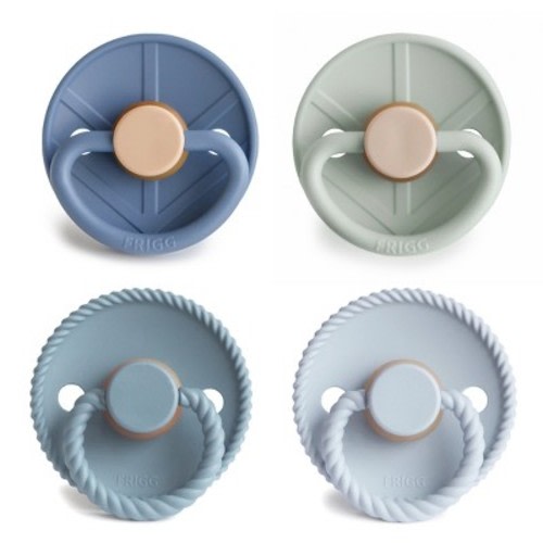 FRIGG Natural Rubber Pacifier 4-Pack Skyline Serenity 0-6 months
