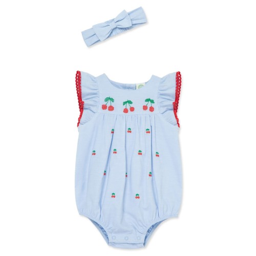 Cherries Bubble Bodysuit & Headband Set