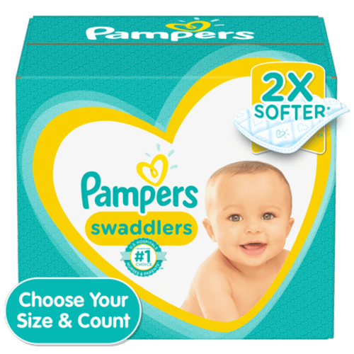 Pampers Swaddlers Diapers, Soft and Absorbent, Size 3, 136 ct