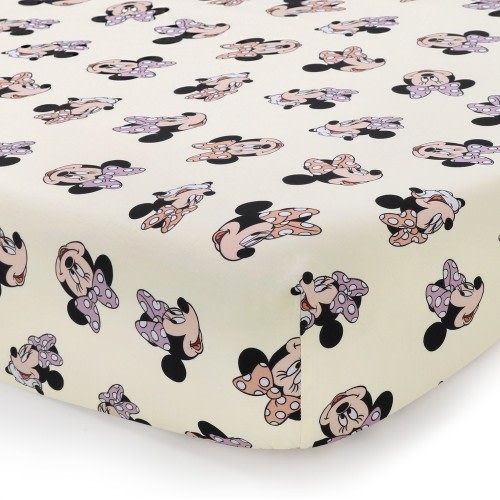 Disney Cot Fitted Sheet Minnie Mouse