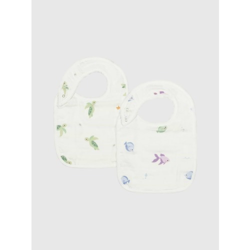 Bamboo Little Turtle Bib Set