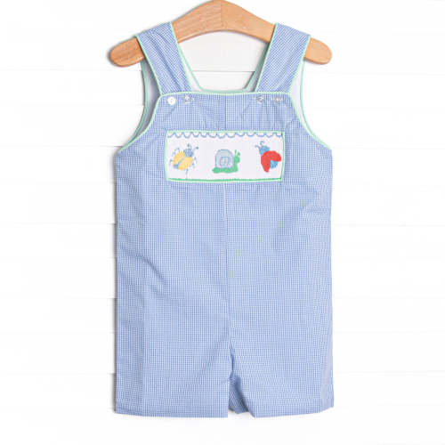 Critter Crawlers Smocked Jon Jon, Blue – Stitchy Fish