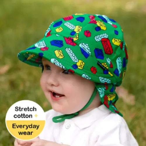 Legionnaire Flap Sun Hat - Blocks