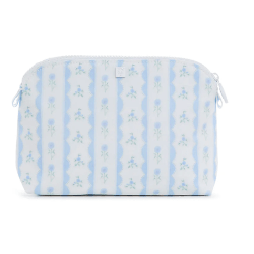 Cosmetic Bag - Goodie Bag - Ribbon Floral Blue