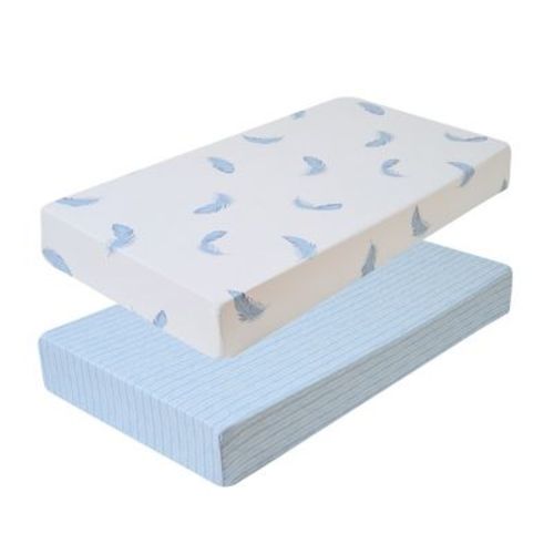 2-Pack Crib & Toddler Bed Sheets for Baby Girls and Boys, Fitted Mattress Sheets by Sweet Home Collection® - Feathers & Arrowhead