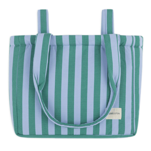 Handle Bag Green + Sky Blue · Minicoton
