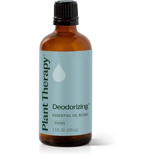 Plant Therapy Deodorizing Essential Oil Blend, 100 mL (3.3 oz), Made with 100% Pure Essential Oils, Undiluted, Perfect for Essential Oil Diffusers and Freshening A Room