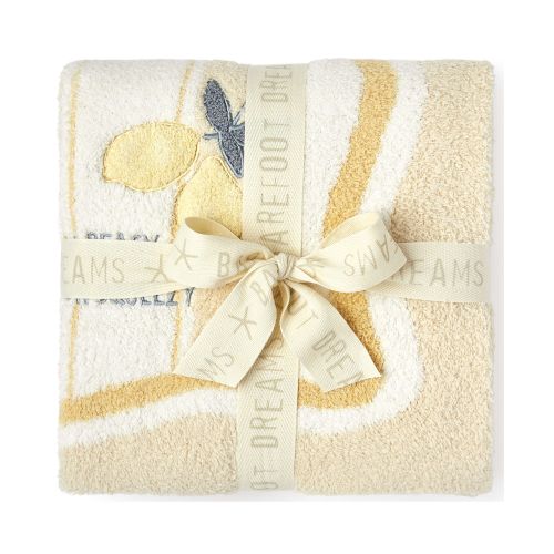 Barefoot Dreams CozyChic Lemon Stroller Blanket