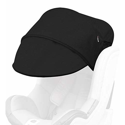 Manito Sun Shade Extender/Auxiliary Canopy for Car Seat (Black)