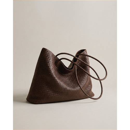 Siena Handwoven Tote in Taupe