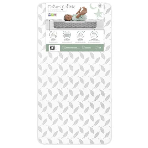 Dream On Me 2-In-1 Breathable Premium Coil Inner Spring Standard Crib And Toddler Mattress, Model #BR-132