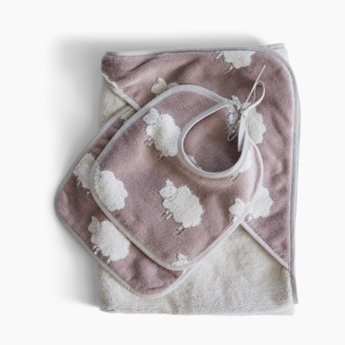 Timo & Violet Jacquard Bath Set - Sweet Sheep