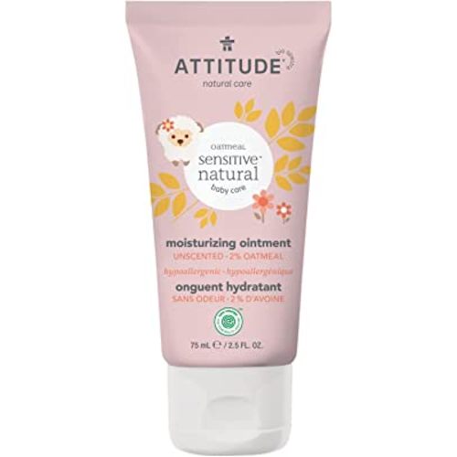 Attitude Protective Body Ointment, Plant and Mineral-Based Ingredients, Vegan and Cruelty-free Personal Care Products for Sensitive Skin, Unscented, 2.5 Fl Oz