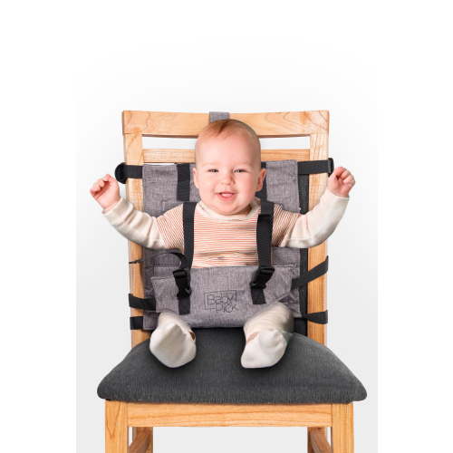 Portable High Chair for Travel by Baby Pick – Harness Seat, Foldable & Lightweight Gear, Adjustable Straps for Babies & Toddlers, Compact & Secure, Machine-Washable, Must-Have Baby Travel Essential