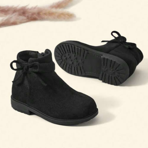 Cozy Pixies Baby Girls Bow Decor Breathable Fashion Classic Boots For Outdoor | SHEIN USA