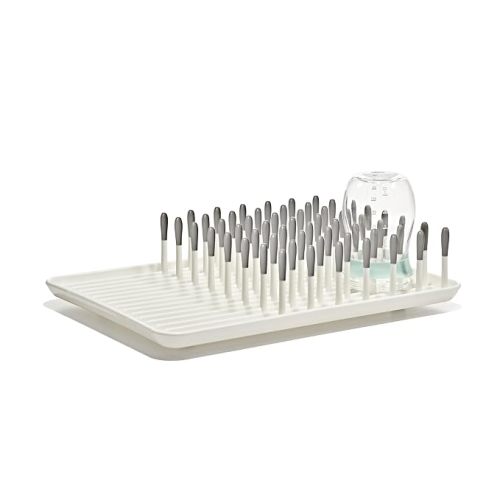 OXO Tot Baby Bottle Drying Rack with Drain Board, Portable Drying Rack