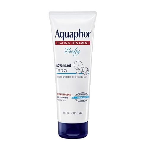 Aquaphor Baby Healing Ointment Advanced Therapy Skin Protectant, Dry Skin and Diaper Rash Ointment, 7 Oz Tube