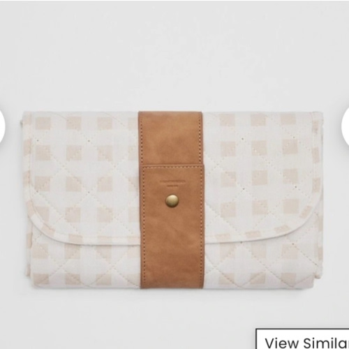 Woven Change Mat in Shell