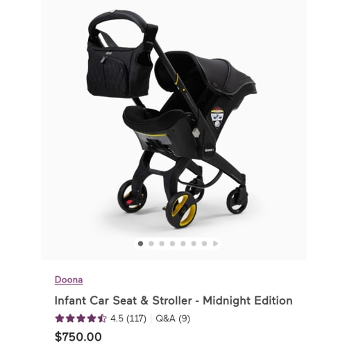 Carseat/stroller fund $750
