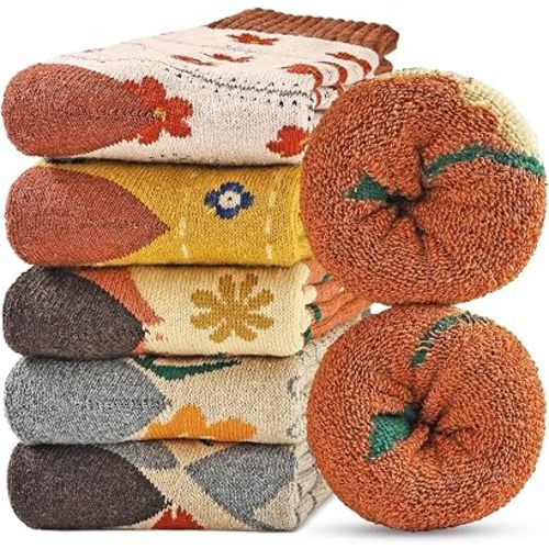 Jeasona Wool Socks for Women Warm Winter Thermal Thick Gifts for Wife Mom
