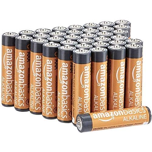Amazon Basics 36 Pack AAA High-Performance Alkaline Batteries, 10-Year Shelf Life, Easy to Open Value Pack
