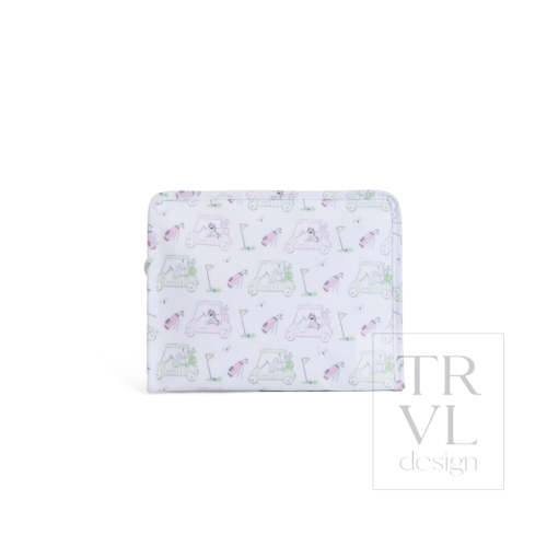 TRVL ROADIE LARGE Zip Pouch - Putt Putt Pink