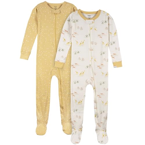 Gerber unisex-baby 2-pack Footed Pajamas